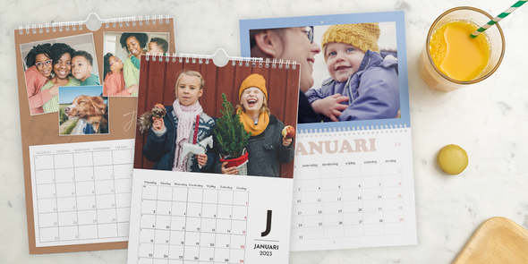 Håll koll på läget med en familjekalender från önskefoto