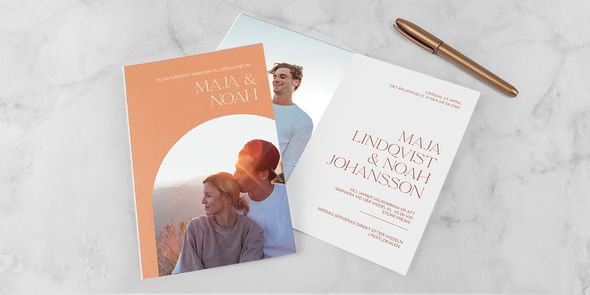 Så gör du en bröllopsinbjudan