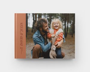 Stor fotobok med hårt omslag