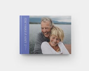 Stor liggande fotobok med hårt omslag
