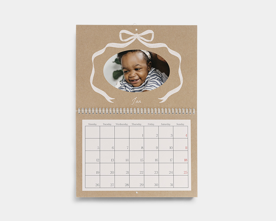 Dubbel A4 väggkalender