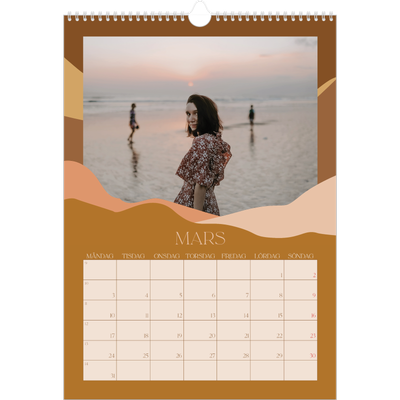 A3 Årskalender — Neutrala berg [Mars]