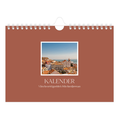 Fotokalender A5 Enkel — Klassiska färger [omslag]