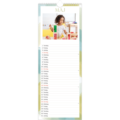 Fotokalender Smal  — Borsteffekt [omslag]