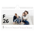 Fotokalender A5 Enkel — Bokstäver och tal [Februari]