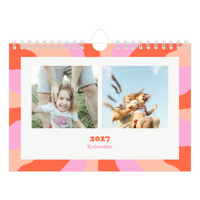 Fotokalender A5 Enkel — Färgglada mönster [omslag]