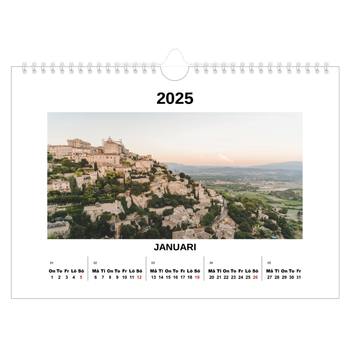 Fotokalender A4 Enkel — Enkel bild