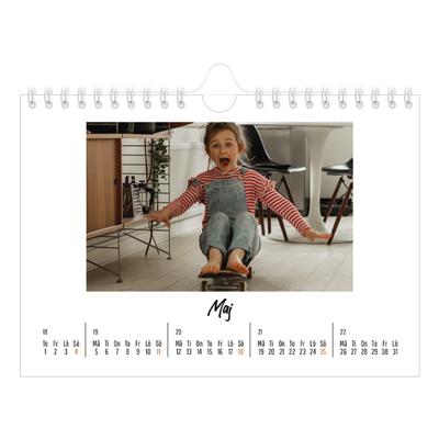 Fotokalender A5 Enkel — Boken om mig [omslag]