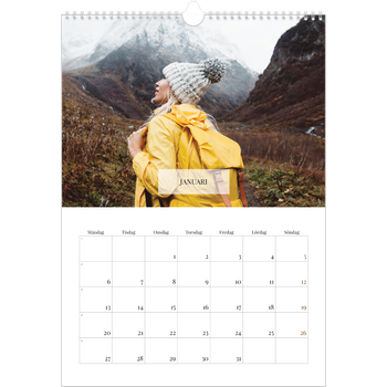 Fotokalender A3 Enkel — Klassisk kalender