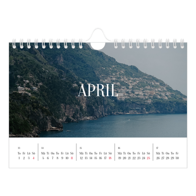 Fotokalender A5 Enkel — Oändlig flykt [April]