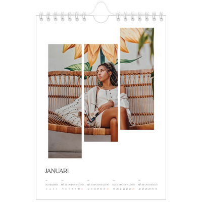 Fotokalender A5 Enkel — Resemosaiker [Januari]