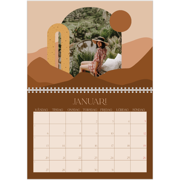Fotokalender A3 Klassisk — Neutrala berg