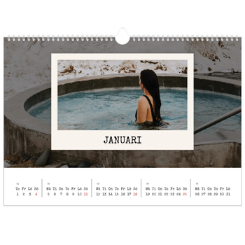 Fotokalender A3 Enkel — Porträttredigeringen