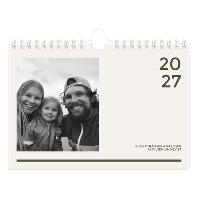 Fotokalender A5 Enkel — Modern och djärv [omslag]