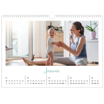 Fotokalender A3 Enkel — Hej världen