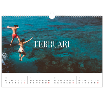 Fotokalender A3 Enkel — Oändlig flykt [Februari]