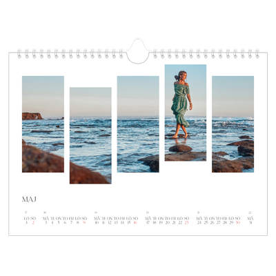 Fotokalender A4 Enkel — Resemosaiker [Maj]
