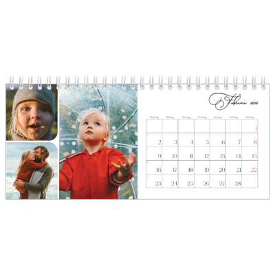 Skrivbordskalendrar — Ögonblicksbilder och skrift [Februari]