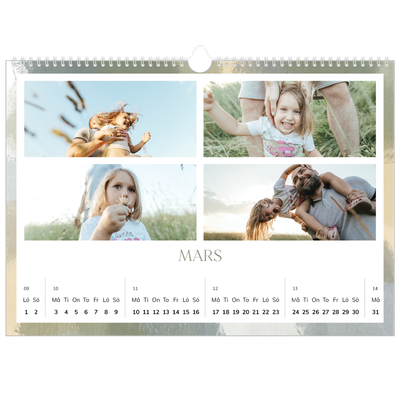 Fotokalender A3 Enkel — Borsteffekt [Mars]