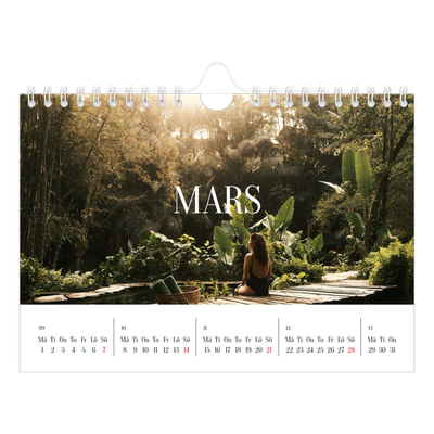 Fotokalender A5 Enkel — Oändlig flykt [Mars]