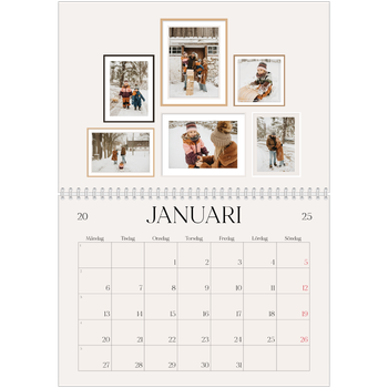 Fotokalender A3 Klassisk — Bildvägg
