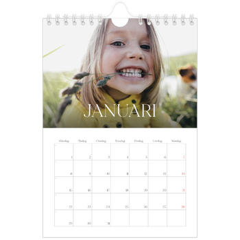 Fotokalender A5 Enkel — Tolv stora månader