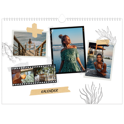Fotokalender A3 Enkel — Scrapbook stil [omslag]