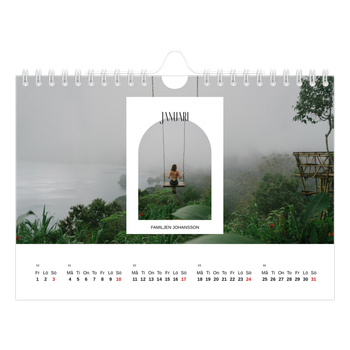 Fotokalender A5 Enkel — Det öppna valvet