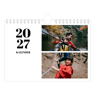 Fotokalender A5 Enkel — Serif och ögonblick [omslag]
