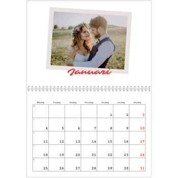 Fotokalender A3 Klassisk — Signerad i karmosin