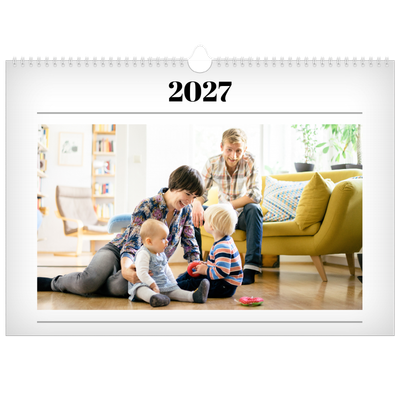 Fotokalender A3 Enkel — Tidningsstil [omslag]