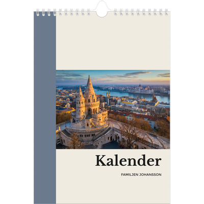 Fotokalender A4 Enkel (20 x 30 cm) — Världens sevärdheter [omslag]