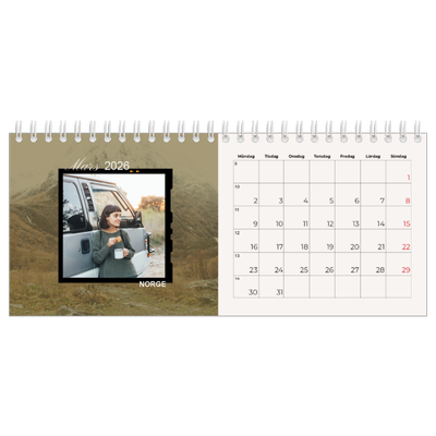 Skrivbordskalendrar — Äventyrslängtan [Mars]