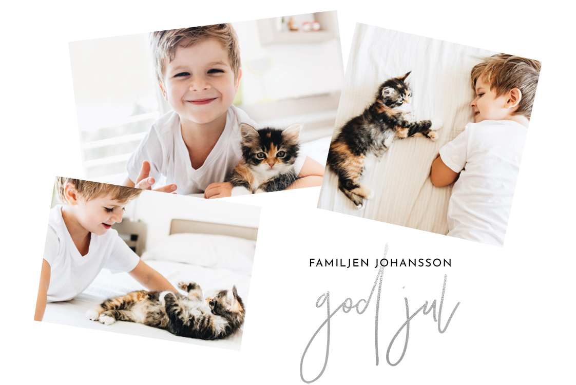 Fotokort — Julhälsning kollage