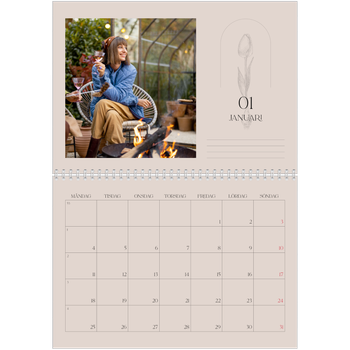 Fotokalender A3 Klassisk — Enkel botanisk