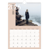 Fotokalender A4 Enkel (20 x 30 cm) — Överlappande text [Januari]
