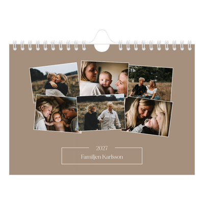 Fotokalender A5 Enkel — Skapade minnen [omslag]