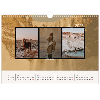 Fotokalender A3 Enkel — Äventyrslängtan [omslag]