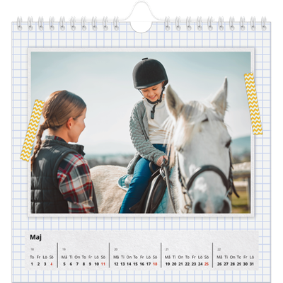 Årskalender kvadratisk — Naturmaterial och tejp [omslag]