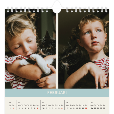 Årskalender kvadratisk — Pastellkapitel [Februari]