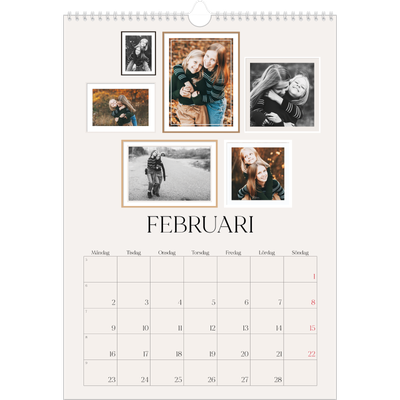 A3 Årskalender — Bildvägg [Februari]