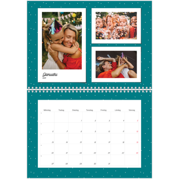 Fotokalender A3 Klassisk — Färgglada retro bilder