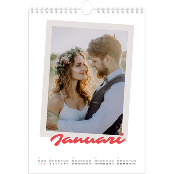 Fotokalender A4 Enkel — Signerad i karmosin