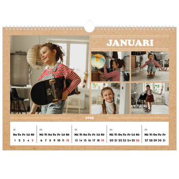 Fotokalender A3 Enkel — Magasinstil