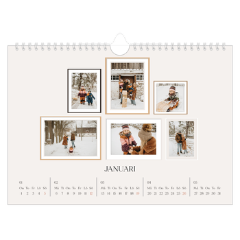 Fotokalender A4 Enkel — Bildvägg