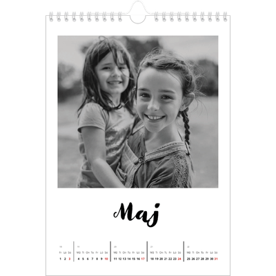 Fotokalender A4 Enkel (20 x 30 cm) — Handskriven [omslag]