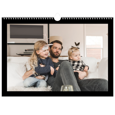 Fotokalender A3 Enkel — Svart ram [omslag]