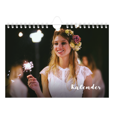 Fotokalender A5 Enkel — Handskrift på bilden [omslag]