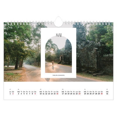 Fotokalender A4 Enkel — Det öppna valvet [Maj]