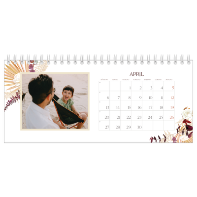 Skrivbordskalendrar — Bohemisk stil [April]